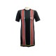 NEUF ROBE LOUIS VUITTON EMBROIDERED KNIT DRESS 1A2NDE S LAINE & SOIE NOIR 1400€