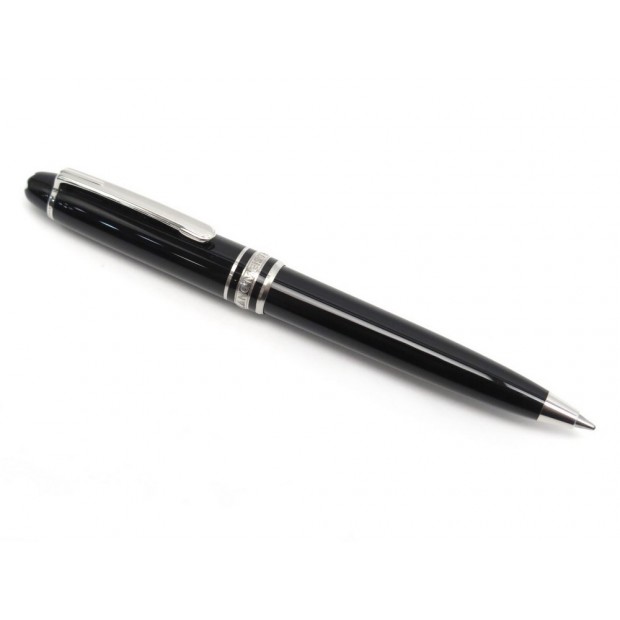 NEUF STYLO BILLE MONTBLANC MEISTERSTUCK MOZART PM RESINE NOIR BALLPOINT PEN 335€