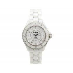 MONTRE FEMME CHANEL J12 H1629 DIAMANTS AUTOMATIQUE CERAMIQUE BLANCHE BOITE 6050€