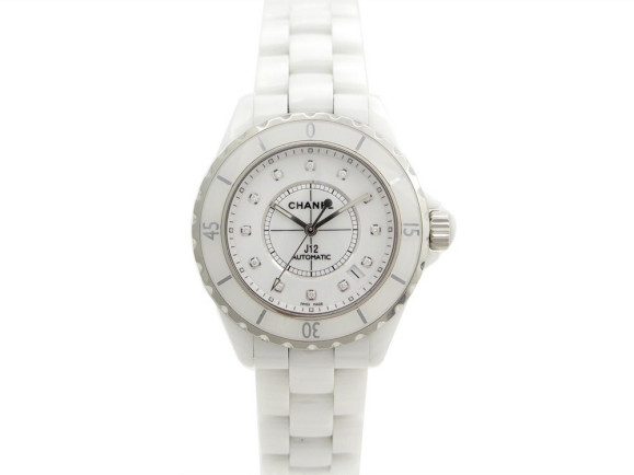 montre femme chanel j12 h1629 diamants automatique