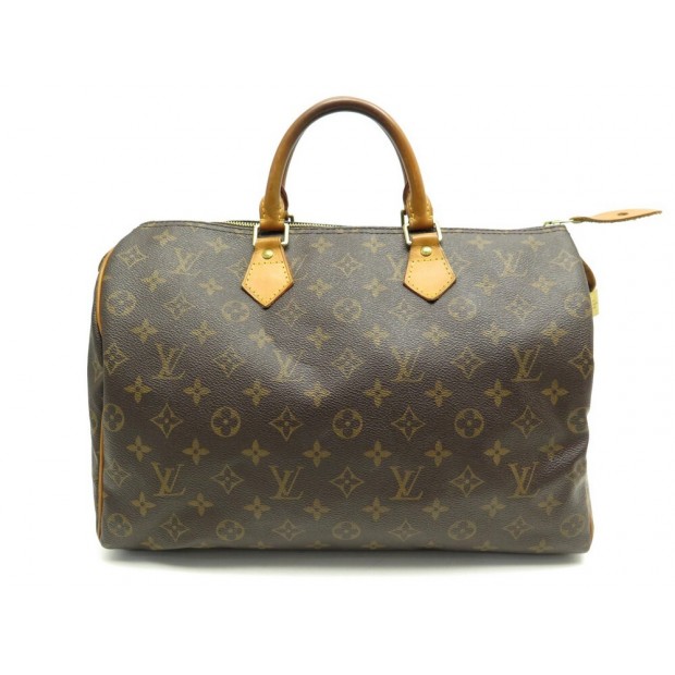 Louis Vuitton Speedy 35 Monogram Canvas Satchel Bag