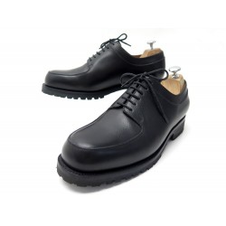 NEUF CHAUSSURES JM WESTON DERBY A PLATEAU 131 9E 43 CUIR NOIR LEATHER SHOES 770€