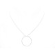 COLLIER GINETTE NY WHITE CIRCLE ON CHAIN CCE001G OR BLANC 46 CM NECKLACE 410€