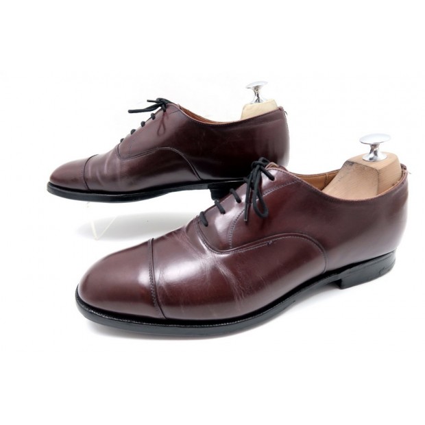 CHAUSSURES CHURCH'S CONSUL II RICHELIEU 8F 42 LARGE CUIR BORDEAUX SHOES 590€