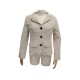 VESTE CINTREE BURBERRY T 38 M EN VELOURS BEIGE 3 BOUTONS BLOUSON JACKET 850€