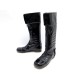 CHAUSSURES COURREGES BOTTES NAPLAK 38 CUIR VERNIS NOIR + BOITE BOOTS SHOES 890€