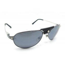 NEUF LUNETTES DE SOLEIL CARTIER SANTOS DUMONT METAL GRIS + ETUI SUNGLASSES 850€