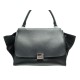 SAC A MAIN CELINE TRAPEZE MM EN CUIR & DAIM NOIR LEATHER SUEDE HAND BAG 2500€