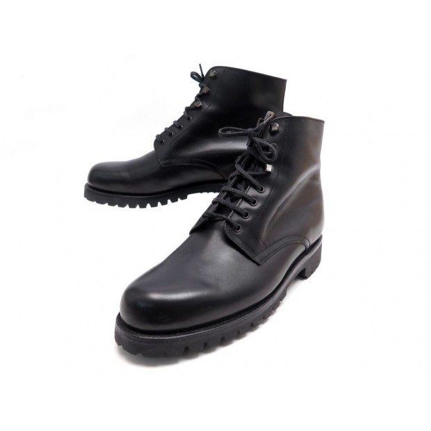 NEUF CHAUSSURES JM WESTON BOTTINES 742 8.5C 42.5 CUIR NOIR + EMBAUCHOIRS 1065€