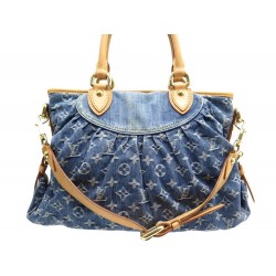 SAC A MAIN LOUIS VUITTON NEO CABBY MM EN TOILE MONOGRAM DENIM CANVAS HAND BAG