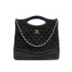 VINTAGE SAC A MAIN CHANEL 31 MEDIUM EN CUIR MATELASSE NOIR BANDOULIERE BAG 6800€