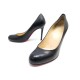 CHAUSSURES CHRISTIAN LOUBOUTIN ESCARPINS SIMPLE PUMP 37 CUIR NOIR + BOITE 575€