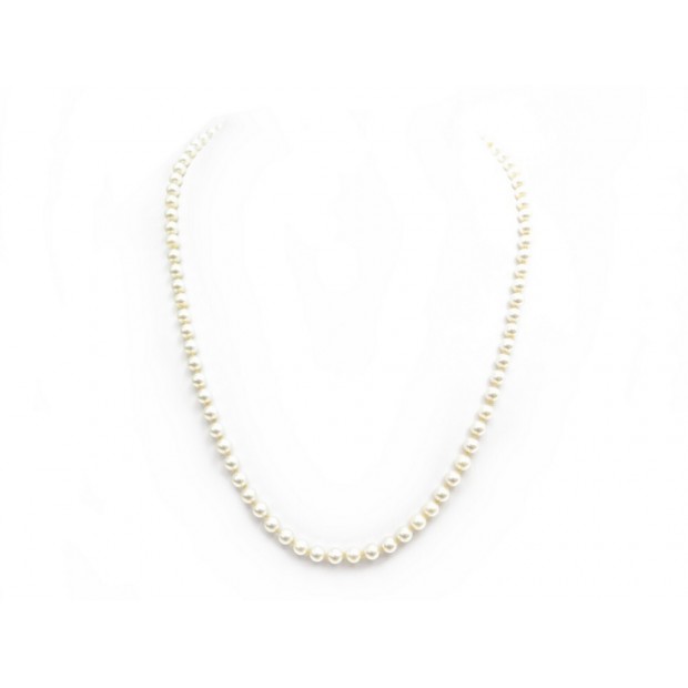 COLLIER 88 PERLES DE CULTURE DIAMETRE 6 MM 61 CM FERMOIR VERMEIL PEARLS NECKLACE