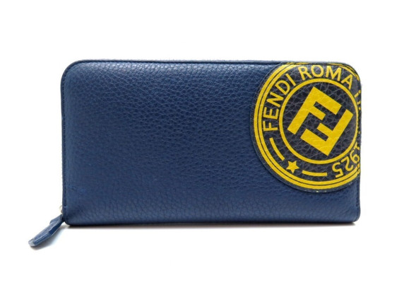  portefeuille fendi signature continental zippe