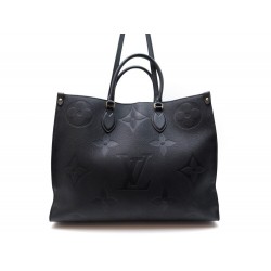 SAC A MAIN LOUIS VUITTON ONTHEGO GM CUIR NOIR MONOGRAM EMPREINTE GIANT BAG 2450€