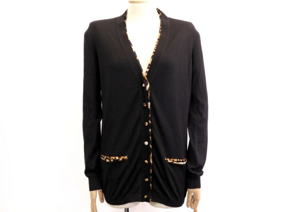gilet yves saint laurent taille 38 40 m en laine noir