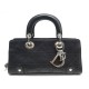 NEUF SAC A MAIN CHRISTIAN DIOR LADY EAST WEST EN CUIR CANNAGE NOIR HAND BAG