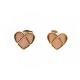 NEUF BOUCLES D'OREILLES POIRAY L ATTRAPE COEUR 848333 EN OR ROSE ET OPALE 1290€