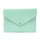 NEUF POCHETTE LOUIS VUITTON ENVELOPPE INVITATION EN CUIR VERT LEATHER NEW POUCH