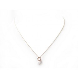 NEUF COLLIER TASAKI PETIT BALANCE CLASS CHARM OR ROSE AIGUE MARINE PERLE 890€