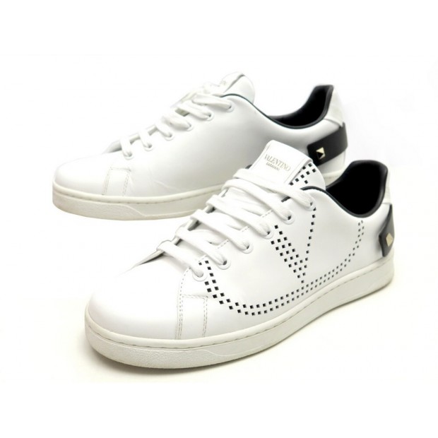 CHAUSSURES VALENTINO BACKNET SW2S0M20 37 38 FR BASKETS CUIR BLANC SNEAKERS 520€