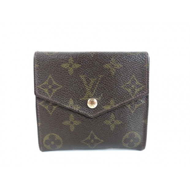 VINTAGE PORTEFEUILLE LOUIS VUITTON ELISE MONOGRAM LV MARRON MONNAIE WALLET 435€