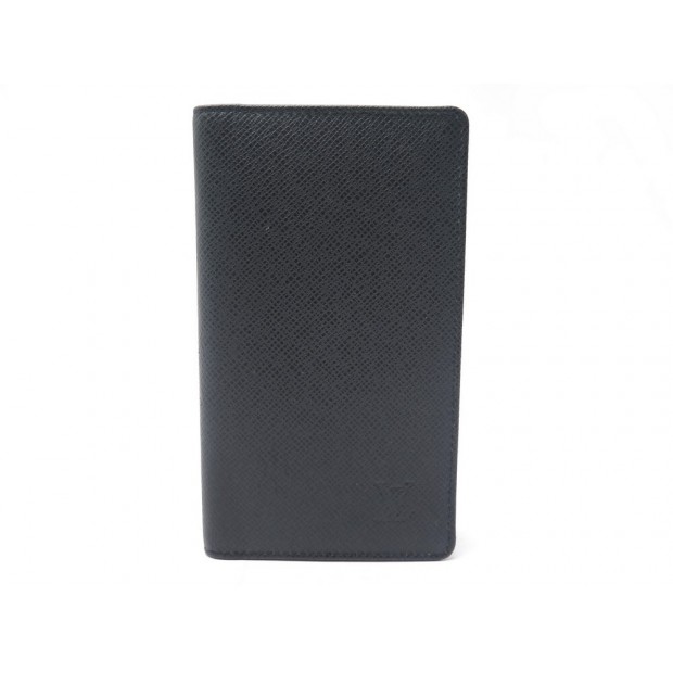 NEUF COUVERTURE AGENDA DE POCHE LOUIS VUITTON R20425 CUIR TAIGA NOIR COVER 225€