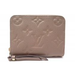 NEUF PORTE MONNAIE LOUIS VUITTON ZIPPY CUIR MONOGRAM EMPREINTE PORTEFEUILLE 460€