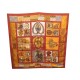 FOULARD HERMES PERSONA LOIC DUBIGEON CARRE EN SOIE MARRON BROWN SILK SCARF 350€