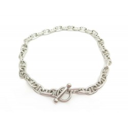 COLLIER MURAT MAILLE CHAINE D'ANCRE 44 CM EN ARGENT MASSIF SILVER NECKLACE 539€