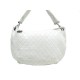 SAC A MAIN CHANEL HOBO EN CUIR MATELASSE BLANC QUILTED LEATHER HAND BAG 3400€