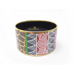 BRACELET FREY WILLE DIVA MOTIFS ANIMALIER M 16 CM EMAIL & OR + BOITE ENAMEL 895€