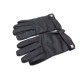 GANTS HERMES T 9 EN CUIR GRAINE NOIR FOURREES EN CACHEMIRE LEATHER GLOVES 570€