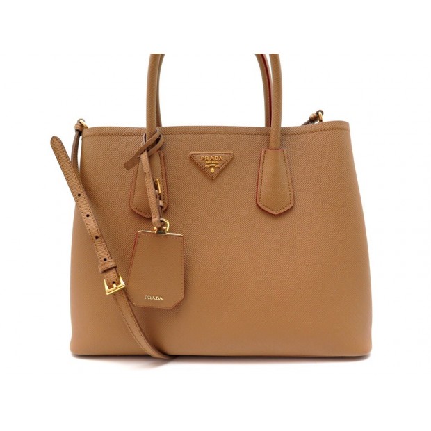 NEUF SAC A MAIN PRADA 1BG775 BANDOULIERE EN CUIR SAFFIANO MARRON HANDBAG 2400€