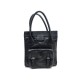 SAC A MAIN CHLOE CABAS EDITH EN CUIR GRAINE NOIR LEATHER TOTE HAND BAG 1070€