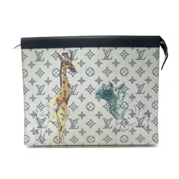 Louis Vuitton x Chapman Brothers pre-owned Monogram Savane Voyage GM Clutch  - Farfetch