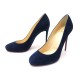 NEUF CHAUSSURES CHRISTIAN LOUBOUTIN TICOPUMP 40 ESCARPINS EN VELOURS BLEU 515€