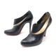 CHAUSSURES CHRISTIAN LOUBOUTIN 40 ESCARPINS EN CUIR NOIR LEATHER PUMP SHOES 575€