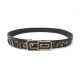 VINTAGE CEINTURE CHRISTIAN DIOR TOILE OBLIQUE MONOGRAM NOIR 70 CANVAS BELT 630€