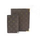 VINTAGE LOT VUITTON COUVERTURE AGENDA DE BUREAU + PORTE PASSEPORT MONOGRAM 660€