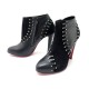 NEUF CHAUSSURES CHRISTIAN LOUBOUTIN VOLVOTICO 100 40 BOTTINES A TALONS CUIR 825€