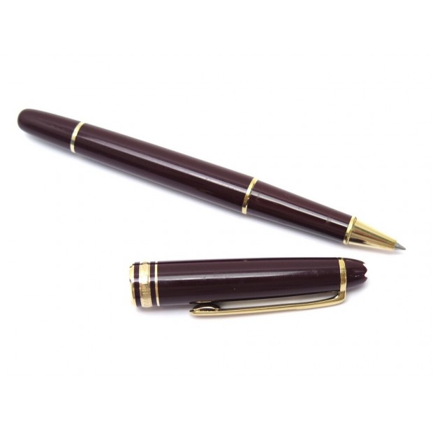 STYLO BILLE MONTBLANC MEISTERSTUCK CLASSIQUE EN RESINE BORDEAUX ROLLERBALL 405€