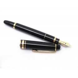 STYLO PLUME MONTBLANC MEISTERSTUCK MOZART PM EN RESINE NOIR FOUNTAIN PEN 440€