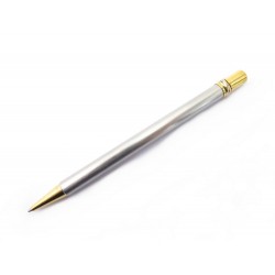 STYLO BILLE MUST DE CARTIER TRINITY EN METAL ARGENTE + BOITE BALL PEN 315€