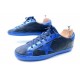 CHAUSSURES GOLDEN GOOSE SUPERSTAR BASKETS 40 EN CUIR VIEILLI BLEU SHOES 310€