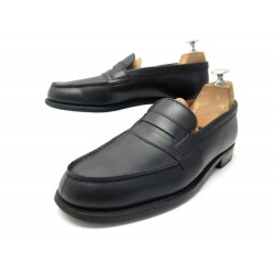 NEUF CHAUSSURES JM WESTON MOCASSINS 180 6C 40 FIN CUIR NOIR LEATHER SHOES 670€