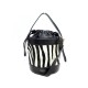 NEUF SAC A MAIN PAULE KA SEAU CUIR & POULAIN ZEBRE NOIR BANDOULIERE HAND BAG