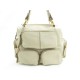 SAC A MAIN TOD'S PORTE EPAULE 29 CM EN CUIR CREME LEATHER HAND BAG PURSE 995€