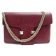 SAC A MAIN VALENTINO POCHETTE ROCKSTUD CUIR BORDEAUX BANDOULIERE HAND BAG 990€