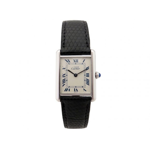 must de cartier silver watch